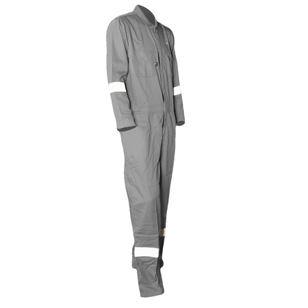 MAGID Cbg65Dhlr Grey 88/12 Cotton/Nylon Fr Coverall (Mbi Logo),  CBG65DHLRM